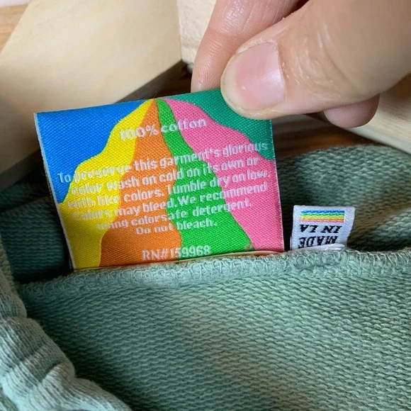 Big Bud Sweatsuit XS P Sage Green French Terry Knit Los Angeles Made Athleisure - Picture 4 of 15